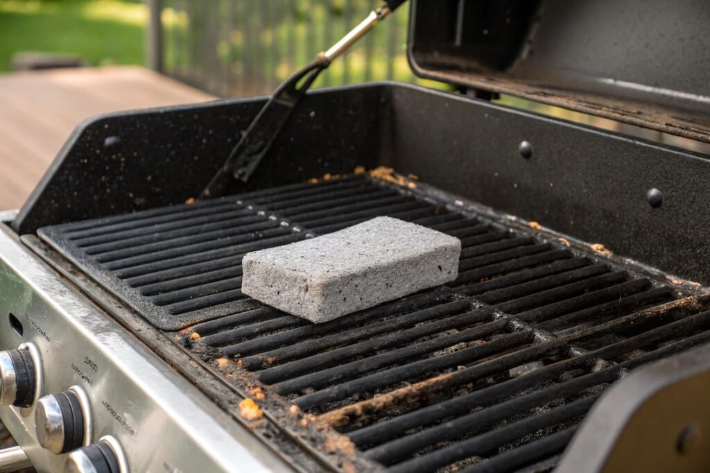 cenere del pellet per pulire barbecue
