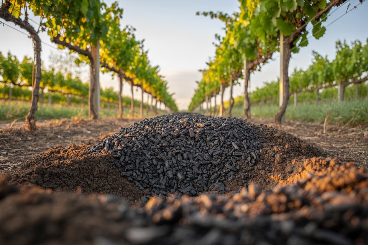 biochar in viticoltura